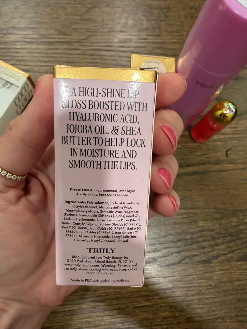 TRULY Pink Smooth Shave Cream & Assorted Hydrating Lip Gloss Trio